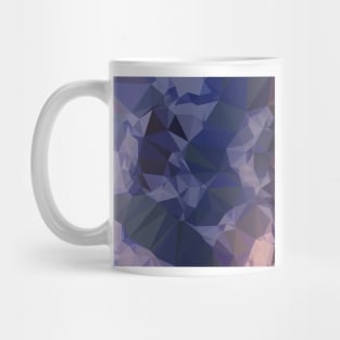 Bluebonnet Blue Orange Abstract Low Polygon Background Mug